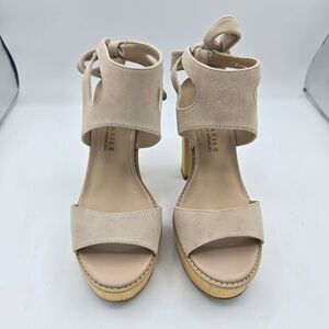 NEW Very Volatile Women's Iconic Heeled Sandal, Tan, Size 8 Blush